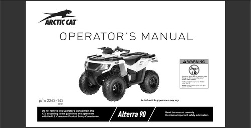 2022 artic cat alterra - cat, 90