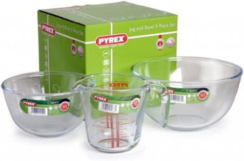 Pyrex set glass mixing - set, 2