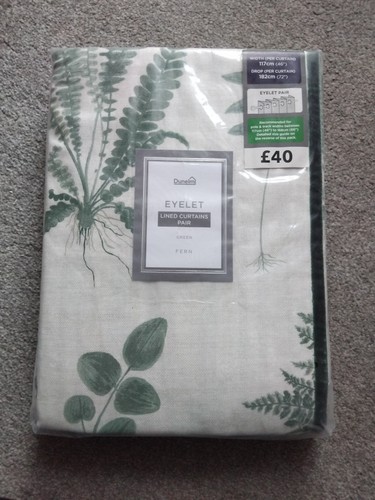 Dunelm eyelet lined - lined, curtains