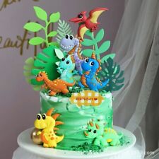 Dinosaur Cake Topper Children Birthday Party Decoration Super Cute Cartoon 7pcs