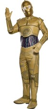 Adult’s Disney Star Wars C-3PO Fancy Dress Costume C3PO Cosplay - No Gloves