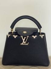 Louis Vuitton Capucines Top Handle Bag BB Black Leather