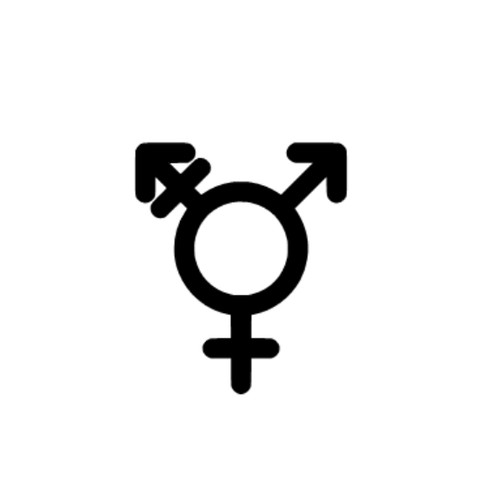 Transgender sign 8cm 10cm - transgender,