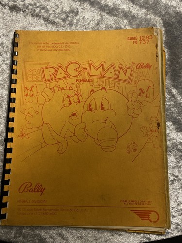 Bally pinball pac - pac-man, game
