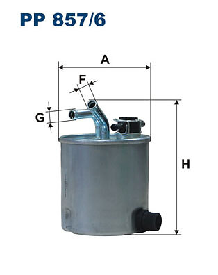 Filtron 857 fuel filter - filtron,