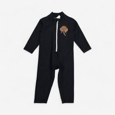 Mini Rodini, Black Swimsuit With Elephant, 4-5 Years 6F3D69404D8D/1
