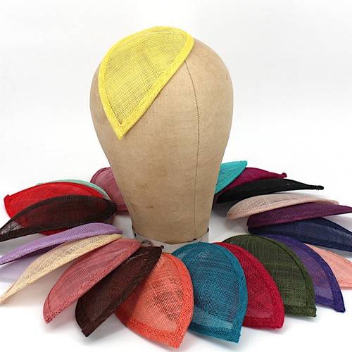 Sinamay teardrop fascinator - teardrop,