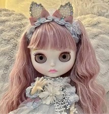 Blythe Doll Long PINK Hair white skin jointed Body Blush Cheeks WITH Dress 30CM