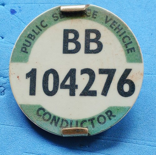 Psv bus conductor badge pcv - conductor,