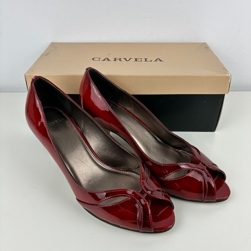 Carvela red patent - red, open