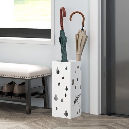 Homcom metal umbrella stand - umbrella,