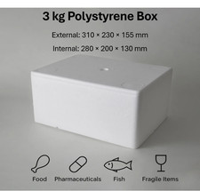 3kg Polystyrene Boxes - BULK