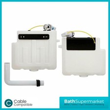 Dual Flush Concealed Toilet Cistern 6 Litre Front Access c/w Chrome Button WRAS