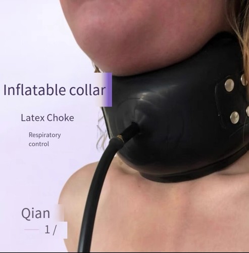 Black latex neck corset - black,