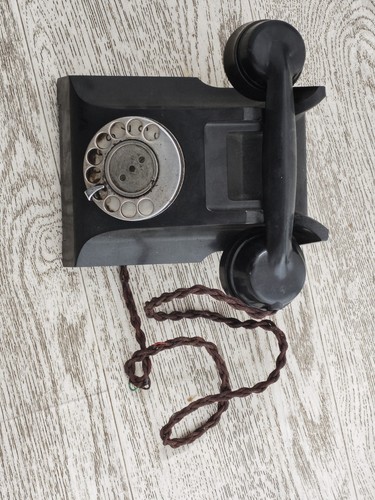 Vintage black bakelite rotary - vintage,