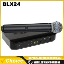 Shure BLX24UK/SM58 Wireless Handheld Microphone System Lock Controls UK Plug