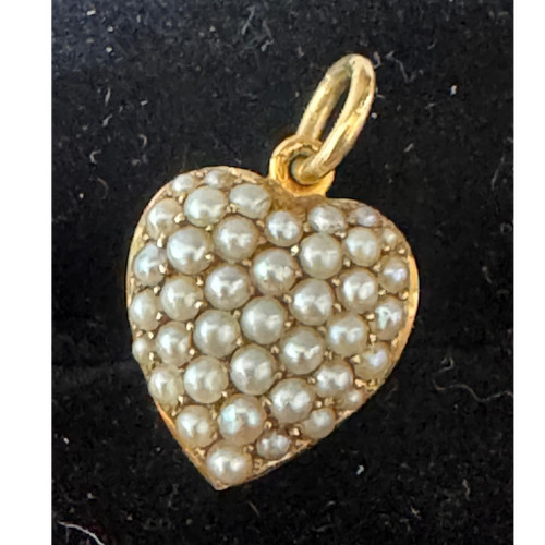 Antique 15ct gold puffey - 15ct,