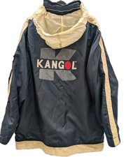 Kangol Vintage 90's Jacket Foldaway Hood Waterproof Navy Blue Medium Y2K