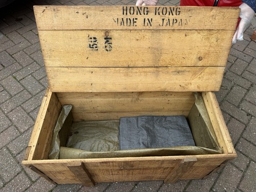 Vintage wooden shipping crate - vintage,