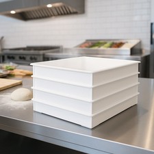 Plastic Stacking Food Grade Pizza Dough Bakery Trays -Commercial Quality