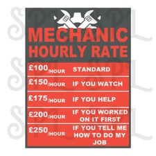 Mechanic Hourly Rate Retro