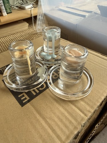 Glass candle holders 48 - glass,