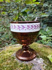 19TH CENTURY COPPER LUSTRE POTTERY GOBLET