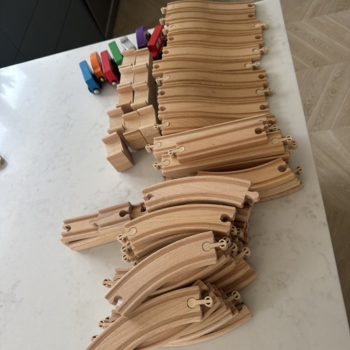 Wooden train set - wooden,