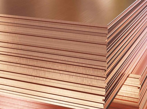 Copper sheet metal - copper, guillotine