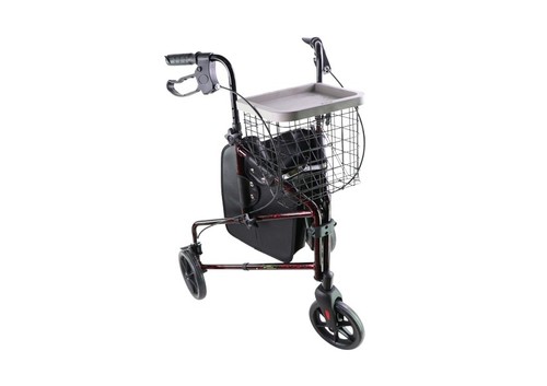 Folding wheeled rollator - wheeled,