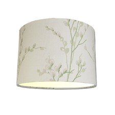 Lampshade in Laura Ashley Pussy Willow Off White Hedgerow Fabric UK Handmade