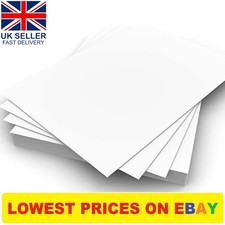White Card Thick Matt Paper