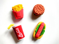 4 Mini Fast Food Novelty Fun