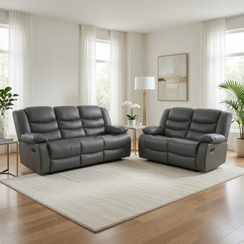 Roma leather recliner - sofas, 3