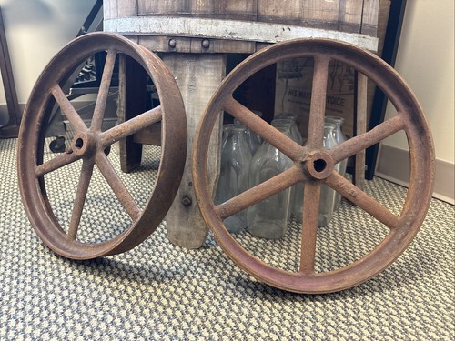 Antique factory cart - factory, cast