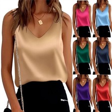 Ladies Strappy Satin Silk Vest