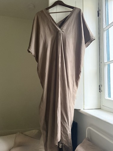 Zara linen dress - , khaki