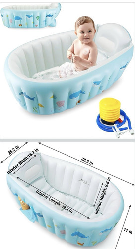 Inflatable travel baby bath - travel,