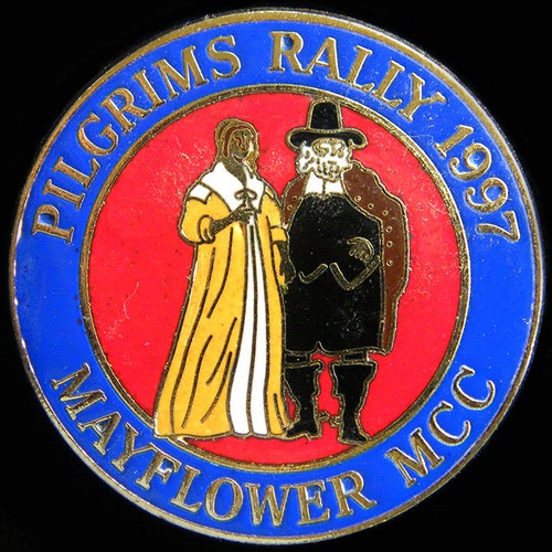 Pilgrims rally pin - pin, badge