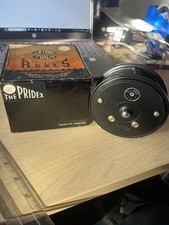 Vintage JW Young, 'Pridex', Salmon Fly Reel. 4". Boxed.  Good Order.