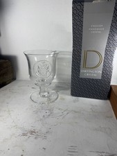 Dartington Crystal Regency Goblet Embossed With Coat Of Arms with Box