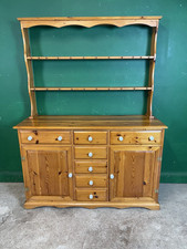 Pine Open Rack Kitchen Dresser Farmhouse Cupboard
