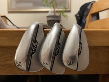 PING S159 Wedge Set 50/56/60 Stiff Flex KBS Tour Shafts. +0.5” Longer
