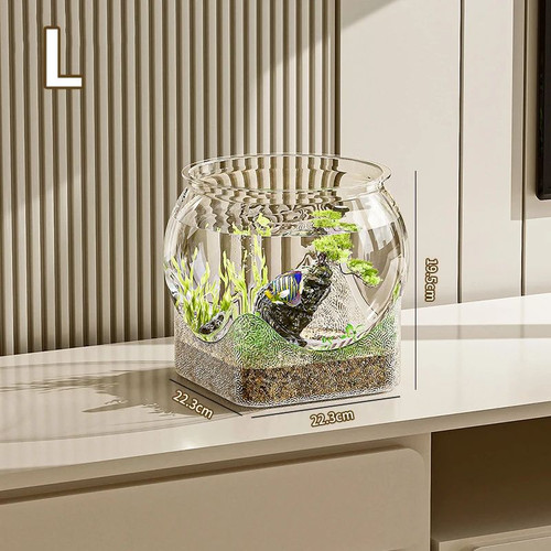 Transparent round fish - round, bowl