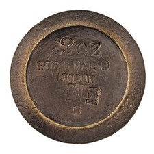 Victorian 2oz BRASS WEIGHT -