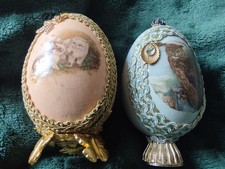 2 Rare Real Goose Eggs Lined