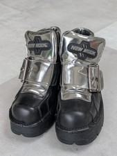 New rock platform boots goth