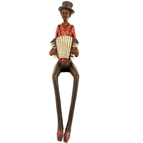 Brown red resin sitting jazz - &,