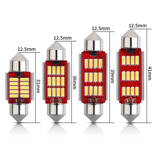 Car festoon white - festoon, smd