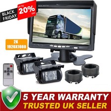 View Bus Caravan Truck Car Reversing Camera 4.3'' LCD Monitor Kit 12V-24V